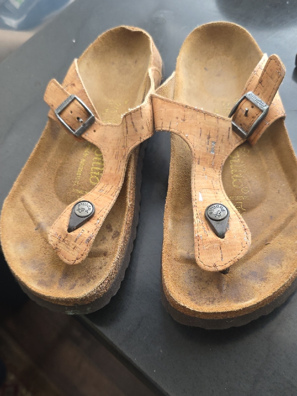 Papillio By Birkenstok Gizeh Cork Thong Sandals - Tan Size 38